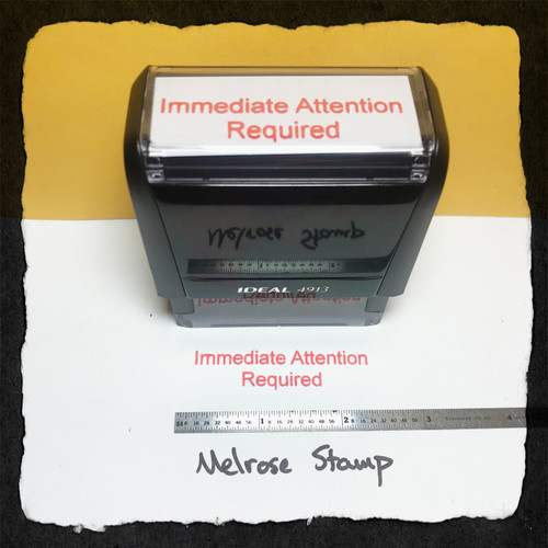 Immediate Attention Required Stamp Large