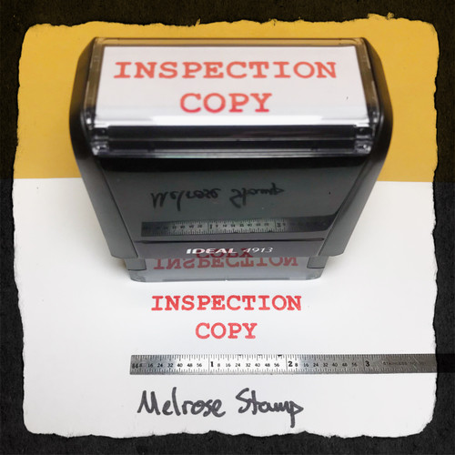 Inspection Copy Stamp Red Ink large
