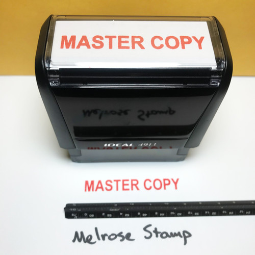 Master Copy Stamp Red Ink Large 0123A