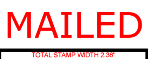 MAILED Rubber Stamp for office use self-inking