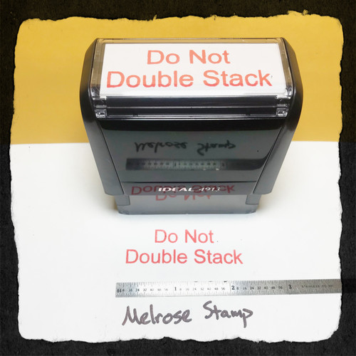 Do Not Double Stamp Red Ink Large