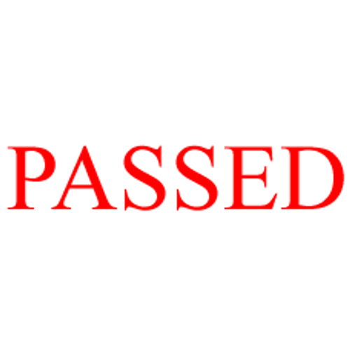 PASSED Rubber Stamp for office use self-inking PASSED Rubber Stamp for office use self-inking