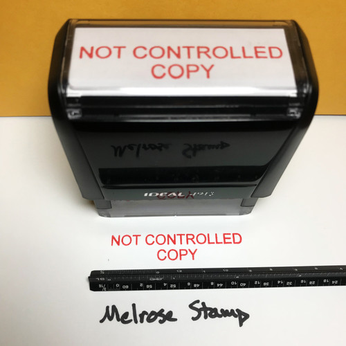 Not Controlled Copy Stamp Red Ink Large 0422A