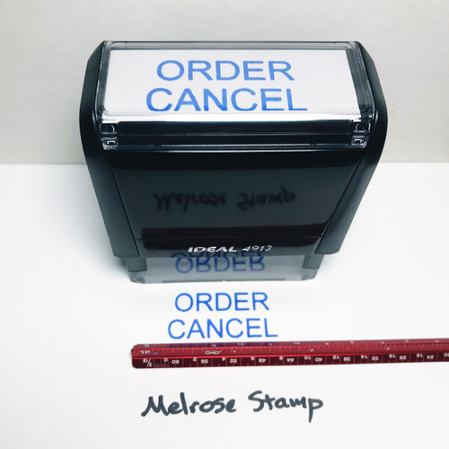 ORDER CANCEL Rubber Stamp for office use self-inking