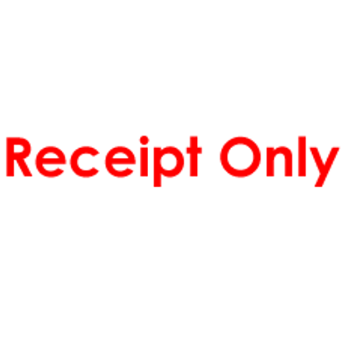 RECEIPT ONLY Rubber stamp for office use self-inking RECEIPT ONLY Rubber stamp for office use self-inking