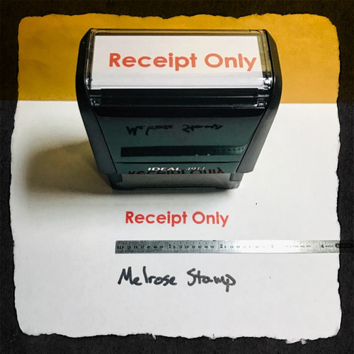 Receipt Only Stamp Red Ink Large Receipt Only Stamp Red Ink Large
