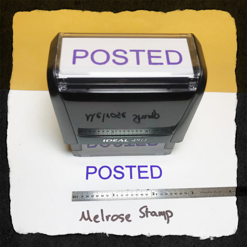 Posted Stamp Purple Ink Large