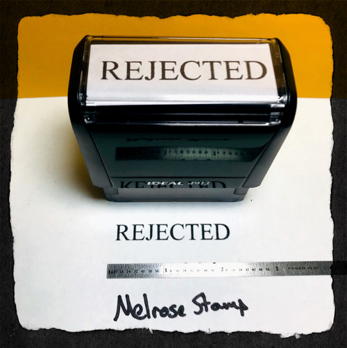 Rejected Stamp Black Ink Large
