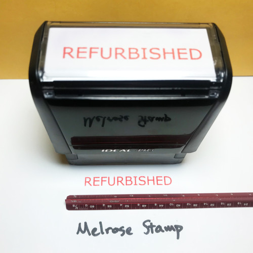 Refurbished Stamp Red Ink Large 0123A