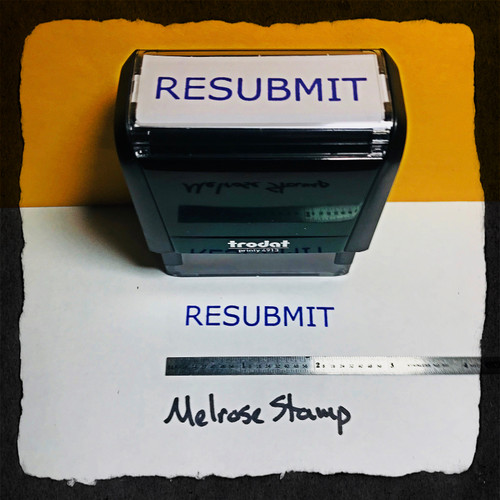 Resubmit Stamp Purple Ink Large