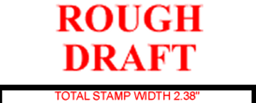 ROUGH DRAFT Rubber Stamp for office use self-inking