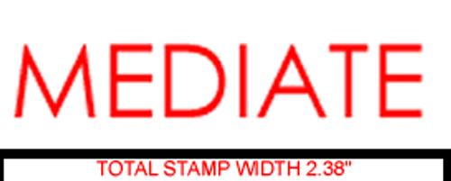 MEDIATE Rubber Stamp for office use self-inking