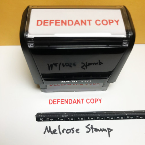 Defendant Copy Stamp Red Ink Large 0622A