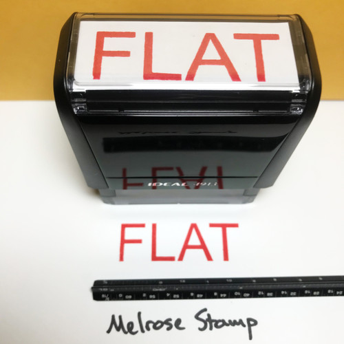 Flat Stamp Red Ink Large 0622A