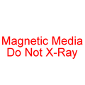 MAGNETIC MEDIA DO NOT X-RAY Rubber Stamp for mail use