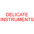 DELICATE INSTRUMENTS Rubber Stamp for mail use self-inking