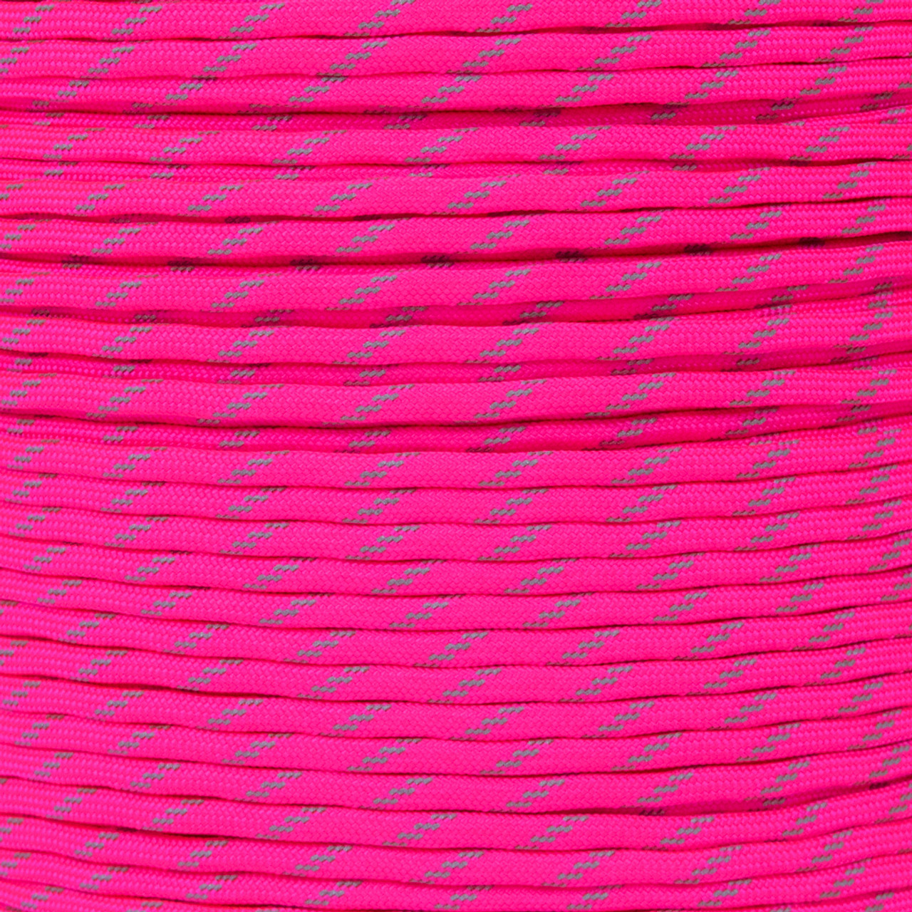 Neon Pink - 550 Paracord w/ Ref. Tracers