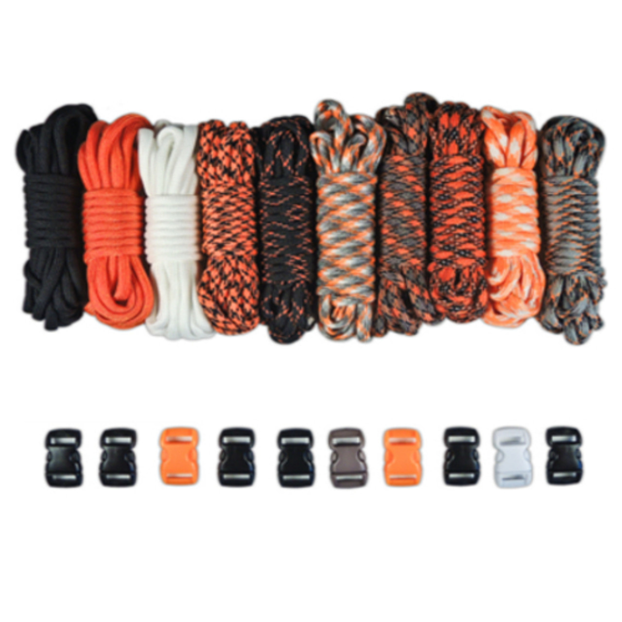 550 Paracord Combo Kit with Parachute Cord and Buckles by Paracord