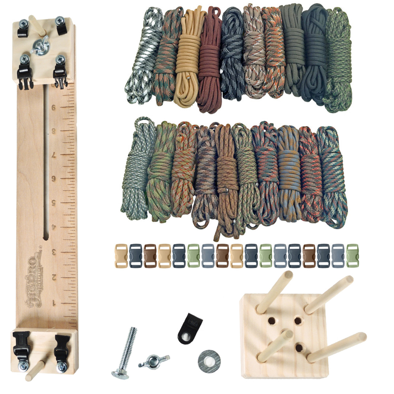 Paracord Craft Kit w/ 10 Pocket Pro Jig & Monkey Form Scouting