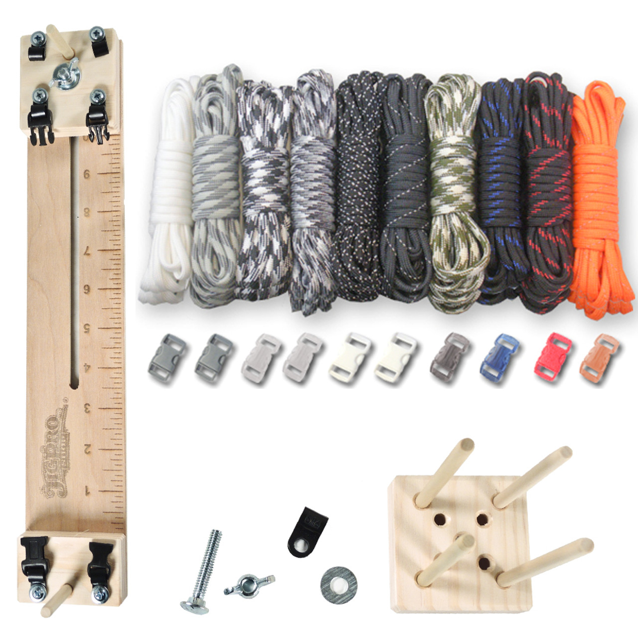 Paracord Craft Kit w/ 10 Pocket Pro Jig & Monkey Form Tactical