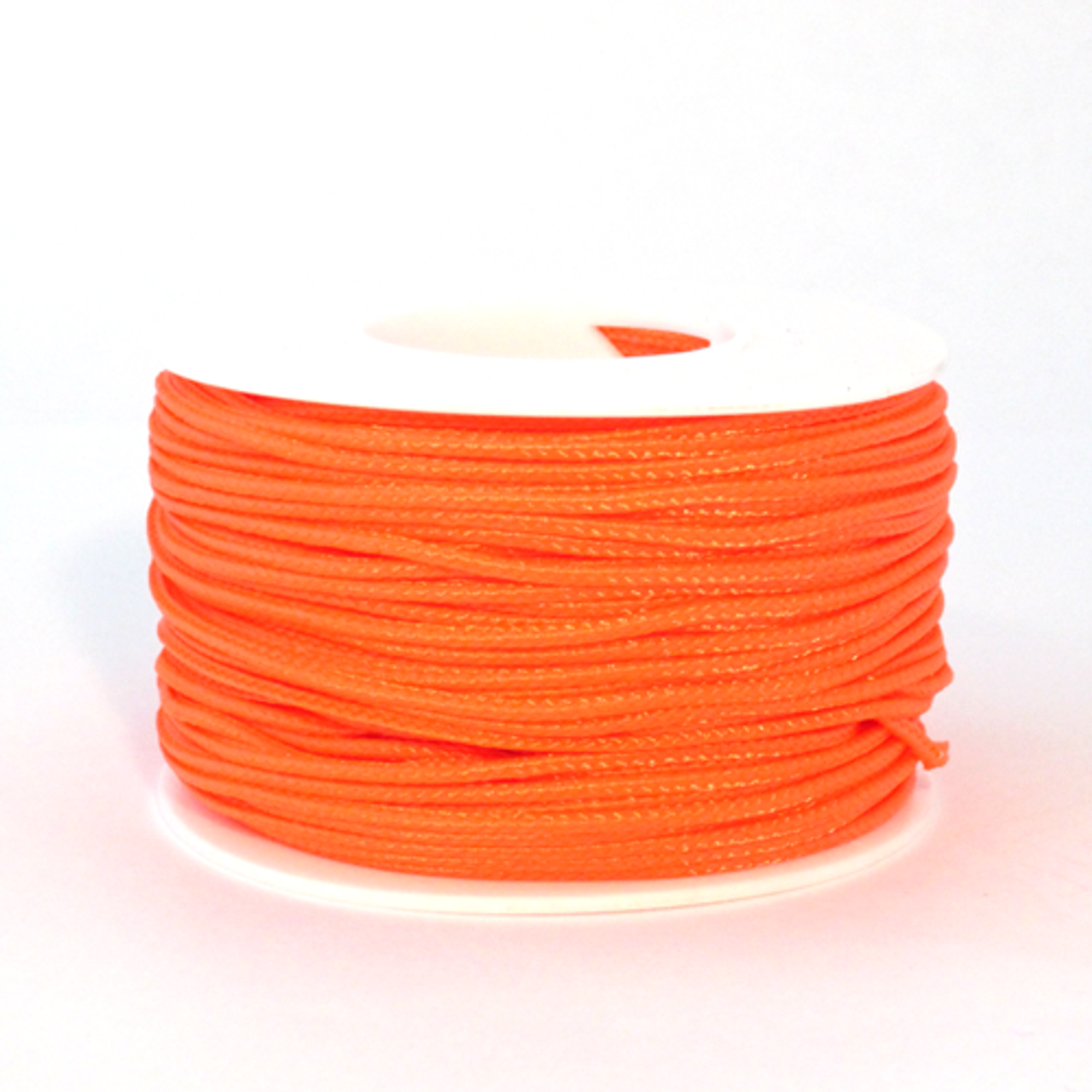 Neon Orange with Refelective Tracers Micro Cord - 125 ft