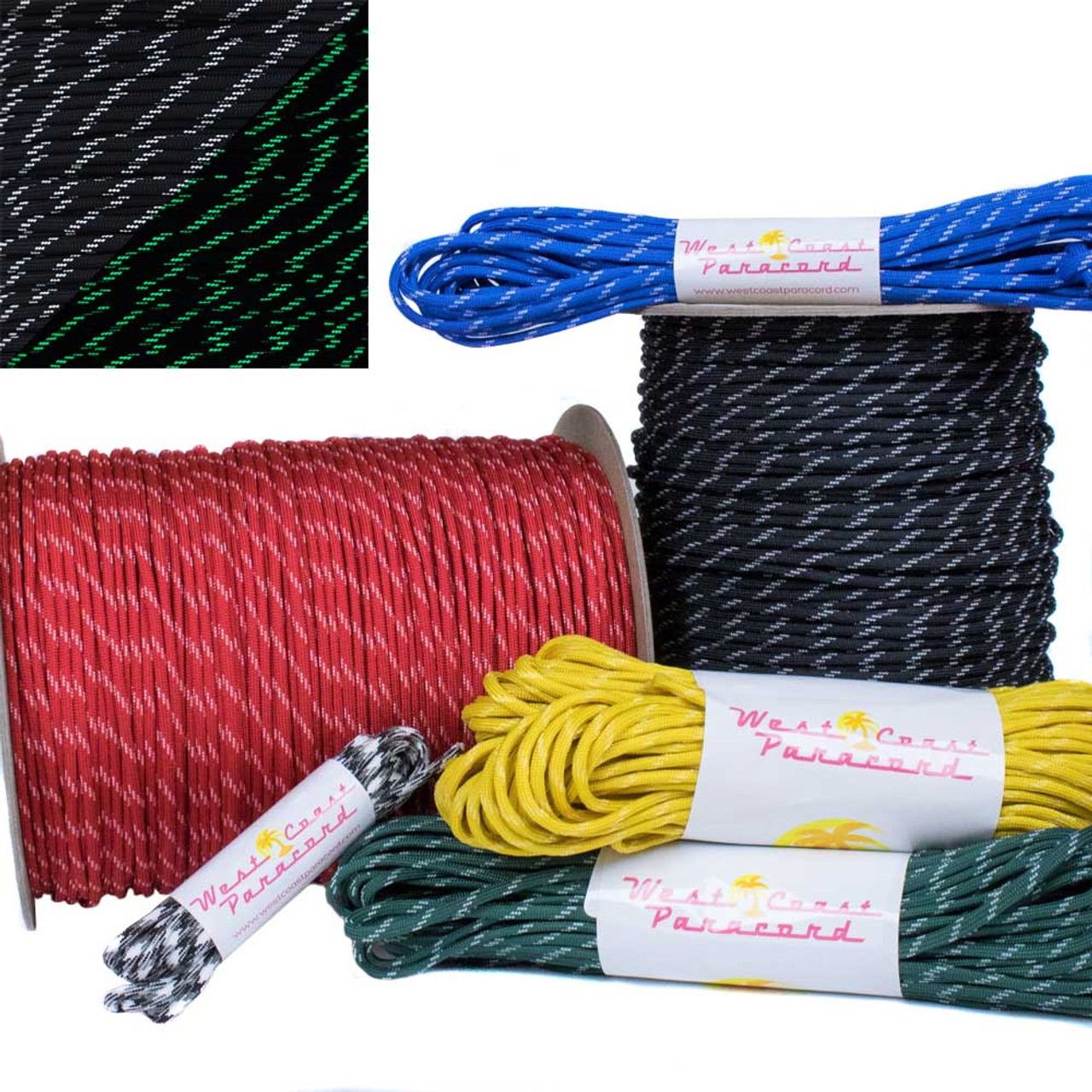 Versatile Reflective Paracord - 4mm Diameter - 550lb Tensile