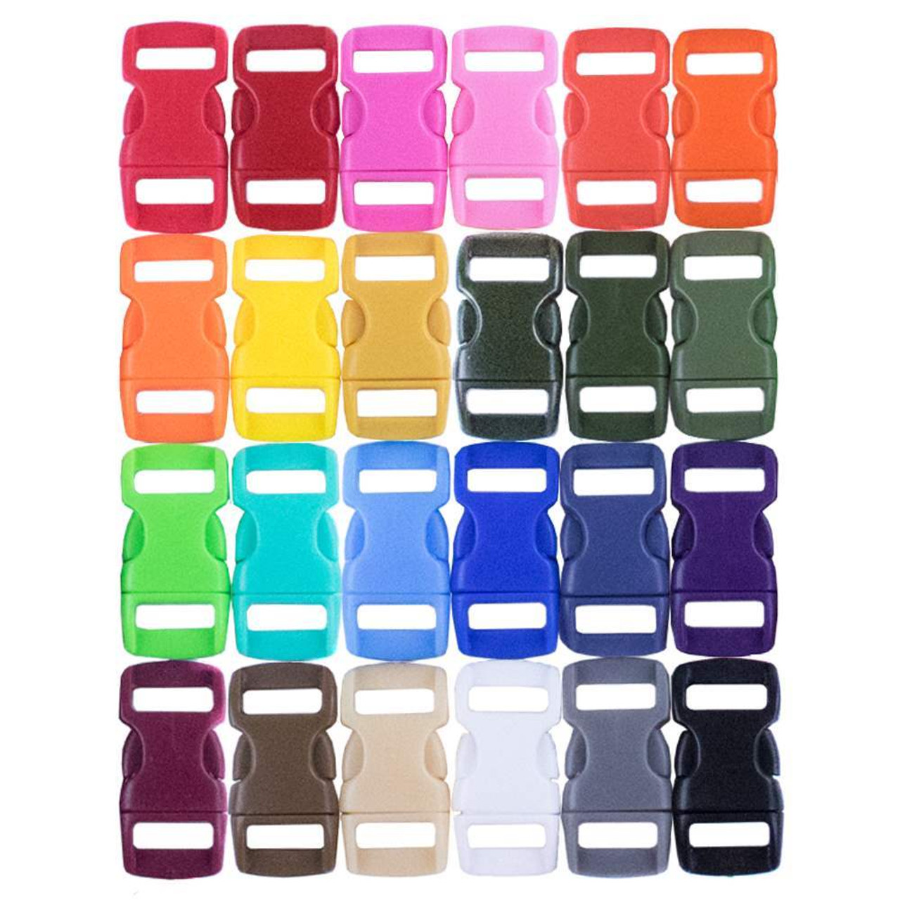 Buy 120 - 5/8 Inch Contoured Side Release Plastic Buckle Closeout, Assorted  Colors Online