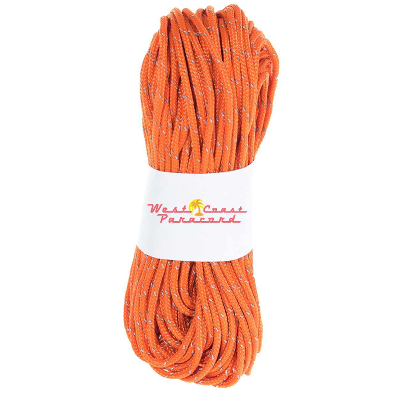 SE PC103OR55 100-ft. Paracord Bundle with 7 Strands, Orange with Reflective Tracer