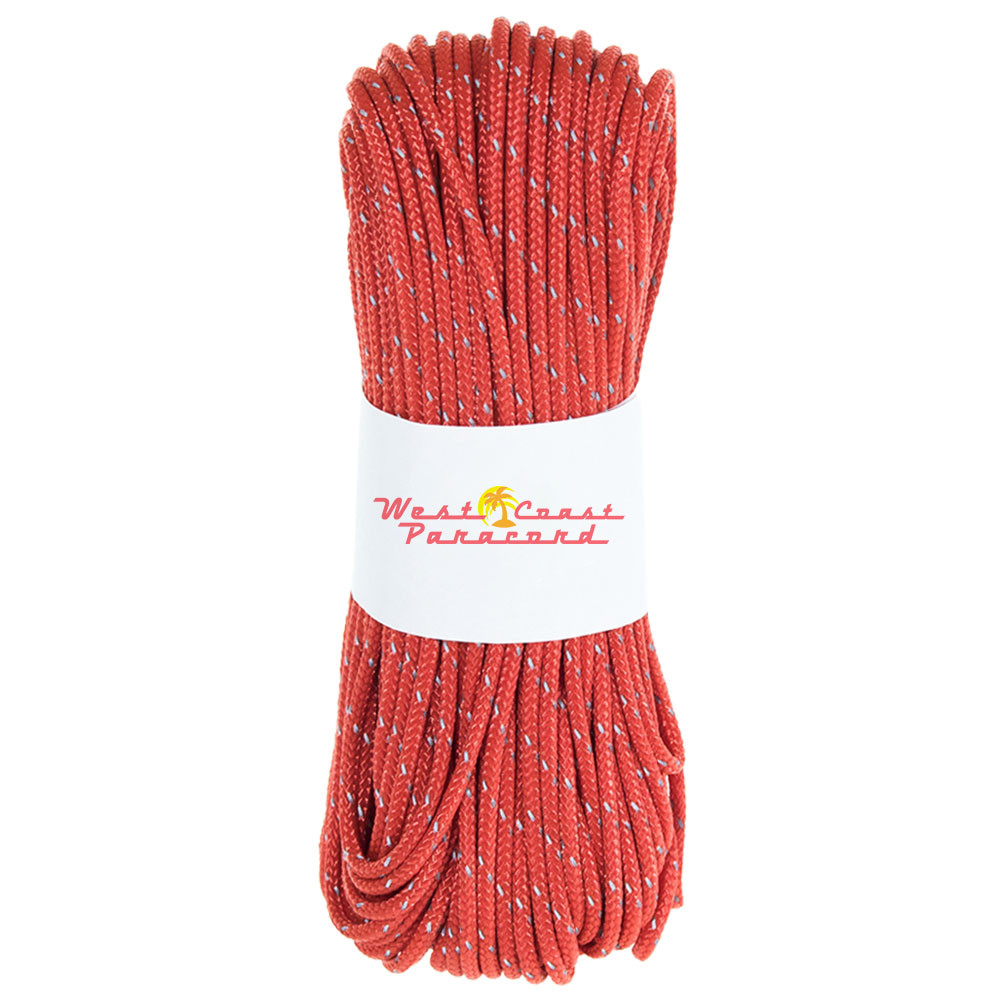 Scarlet Red - Reflective 95 Paracord | West Coast Paracord