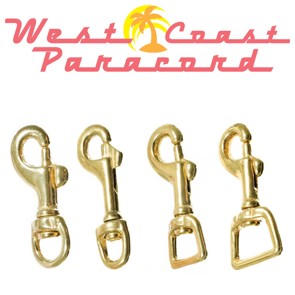 Brass Swivel Snap Hooks | West Coast Paracord