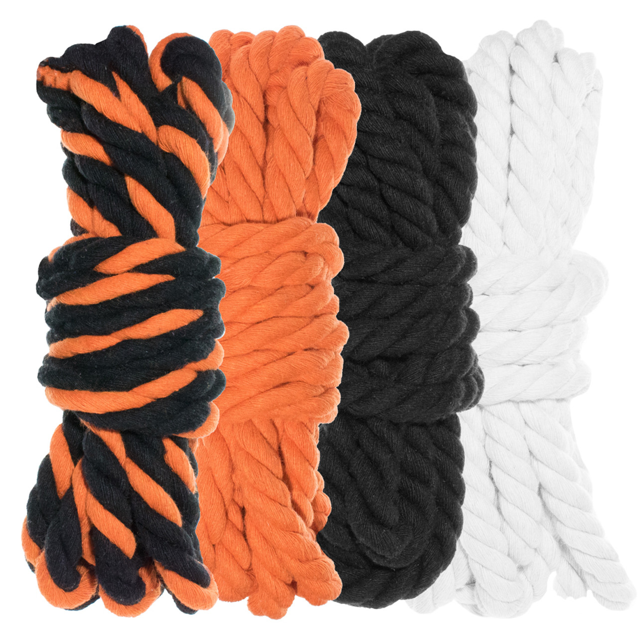 1/4 Twisted Cotton Rope Kit - Jack O'Lantern - 40