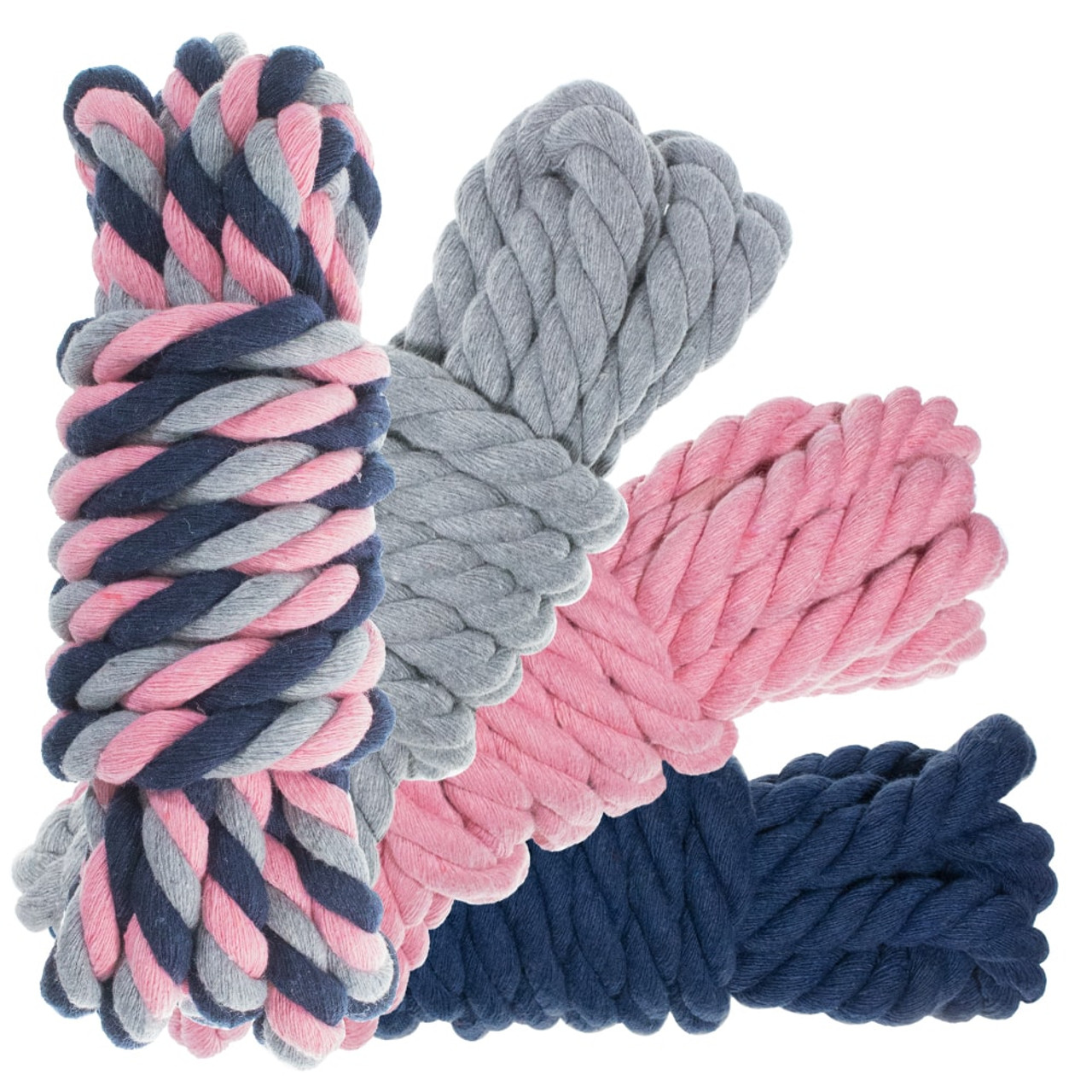 Twisted Natural Cotton Rope - 1/4 Inch - Solid Colors - Variety of