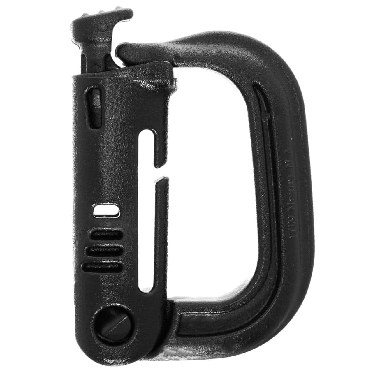 Available in Black or Silver West Coast Paracord 50mm Spring Carabiner 