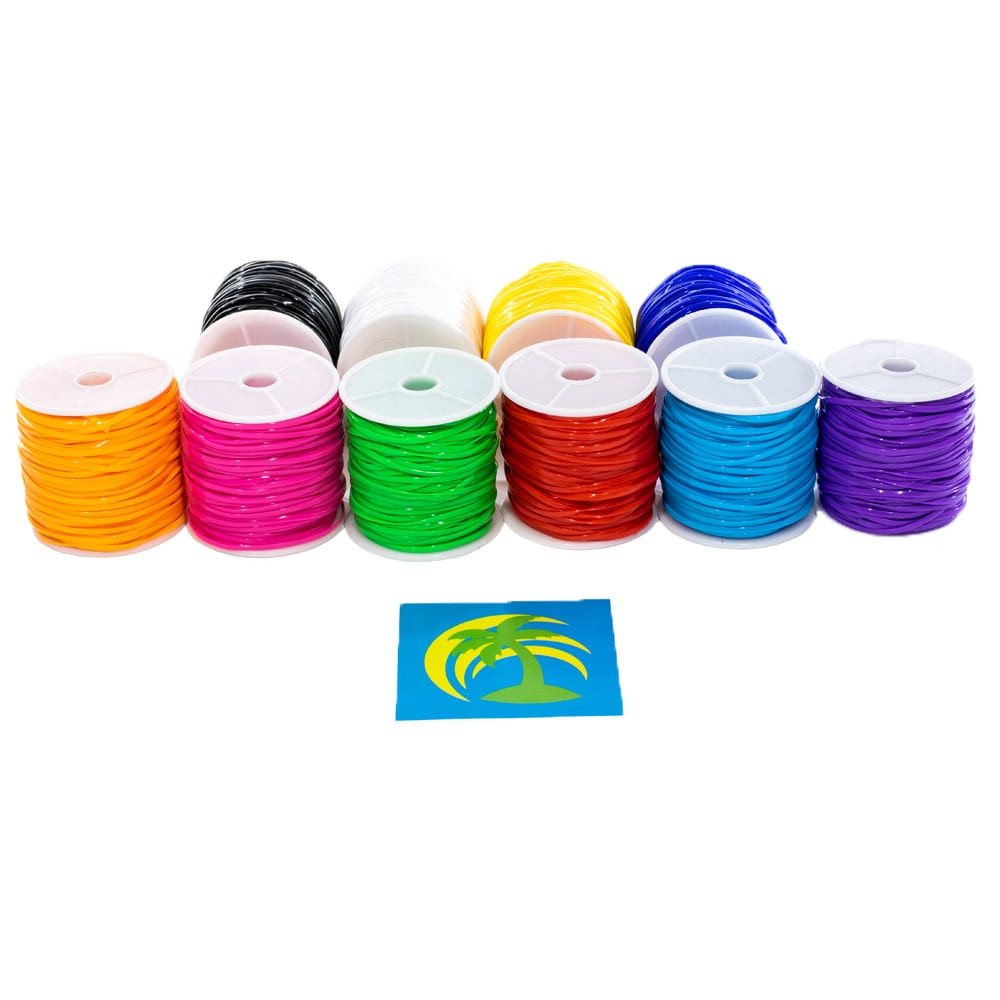 Plastic Lace Set - 10 Colors - Primary | West Coast Paracord