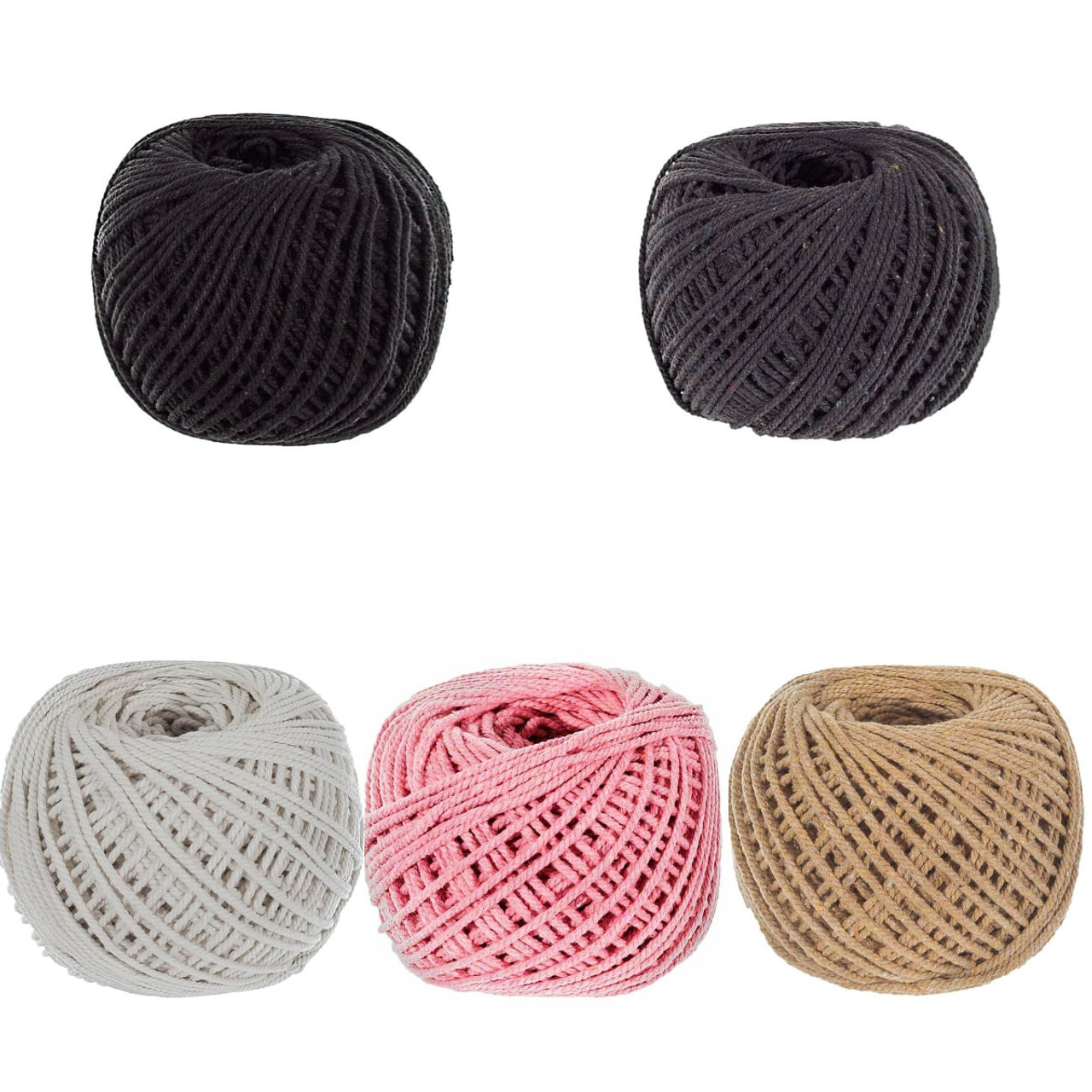 Cotton 3 Strand Multi-Color ropes - Lowest prices, free shipping