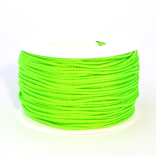 Neon Orange Micro Cord with Reflective Tracers - 125 Feet