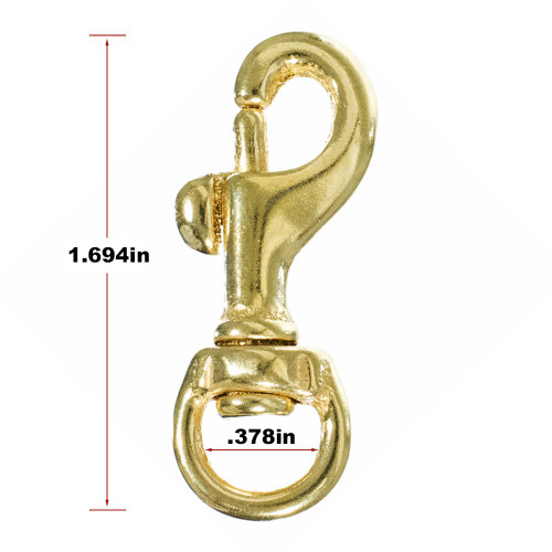 Solid Brass Trigger Swivel Eye Bolt Snap Hook Webbing - Temu