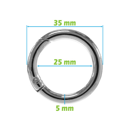 Unwelded D Rings 1 Inch / 25 Mm Available in Nickel and Antique Brass  Finish 5, 15, 30, 80, 230, or 580 Pieces 