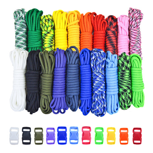 Paracord & Buckles Combo Kit - Rainbow