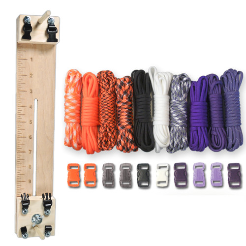 Paracord Combo Crafting Kit with a 10 Pocket Pro Jig - Big Neon