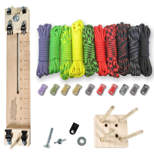 Paracord Crafting Kit w/ 10 Pocket Pro Jig & Monkey Form - Witch