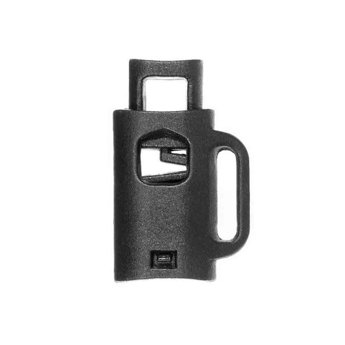Black Posi Grip Cord Lock - Side Loop | West Coast Paracord
