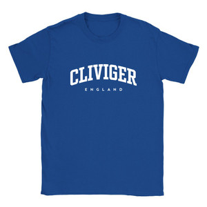 Cliviger T Shirt which features white text centered on the chest which says the Village name Cliviger in varsity style arched writing with England printed underneath. Cliviger T Shirt which features white text centered on the chest which says the Village name Cliviger in varsity style arched writing with England printed underneath.