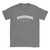 Windermere T Shirt which features white text centered on the chest which says the Town name Windermere in varsity style arched writing with England printed underneath.