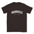 Barnacle T Shirt which features white text centered on the chest which says the Village name Barnacle in varsity style arched writing with England printed underneath.