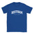 Beetham T Shirt which features white text centered on the chest which says the Village name Beetham in varsity style arched writing with England printed underneath.