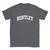 Bentley T Shirt which features white text centered on the chest which says the Village name Bentley in varsity style arched writing with England printed underneath.