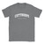 Cutthorpe T Shirt which features white text centered on the chest which says the Village name Cutthorpe in varsity style arched writing with England printed underneath.
