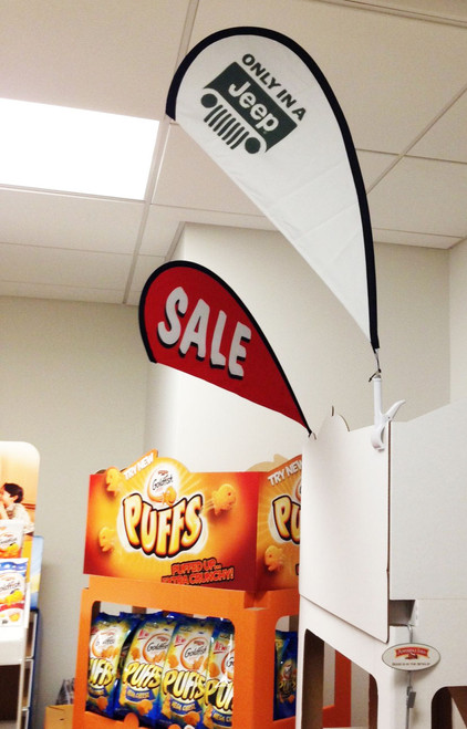 Clip-On Mini Wing Flag / Mini Teardrop Flag Today