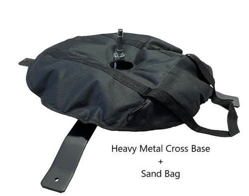 Heavy Metal Cross Base + 1 Water Ballast Heavy Metal Cross Base + 1 Water Ballast